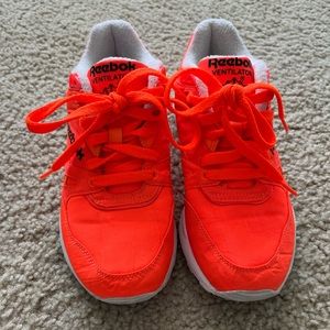 Neon Orange Reebok Ventilators